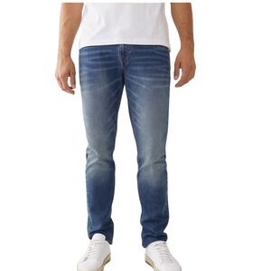 True Religion Rocco Relaxed Skinny Jeans Mens‎ Size 38 Faded Wash Denim $164